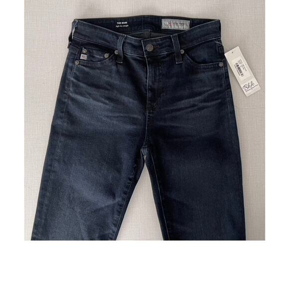 AG Wms Sz 25 The Mari Jeans High Rise Empire Wash Straight Premium Designer NWT - Picture 4 of 16